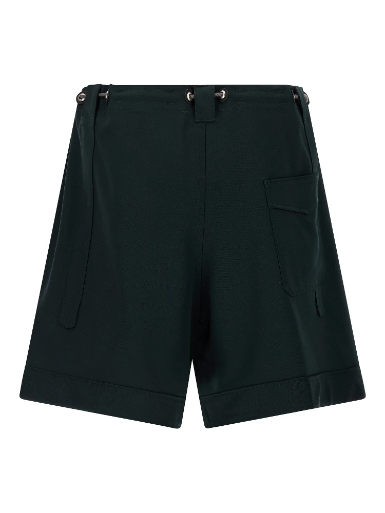 Bicolor Virgin Wool Bermuda Shorts alternative