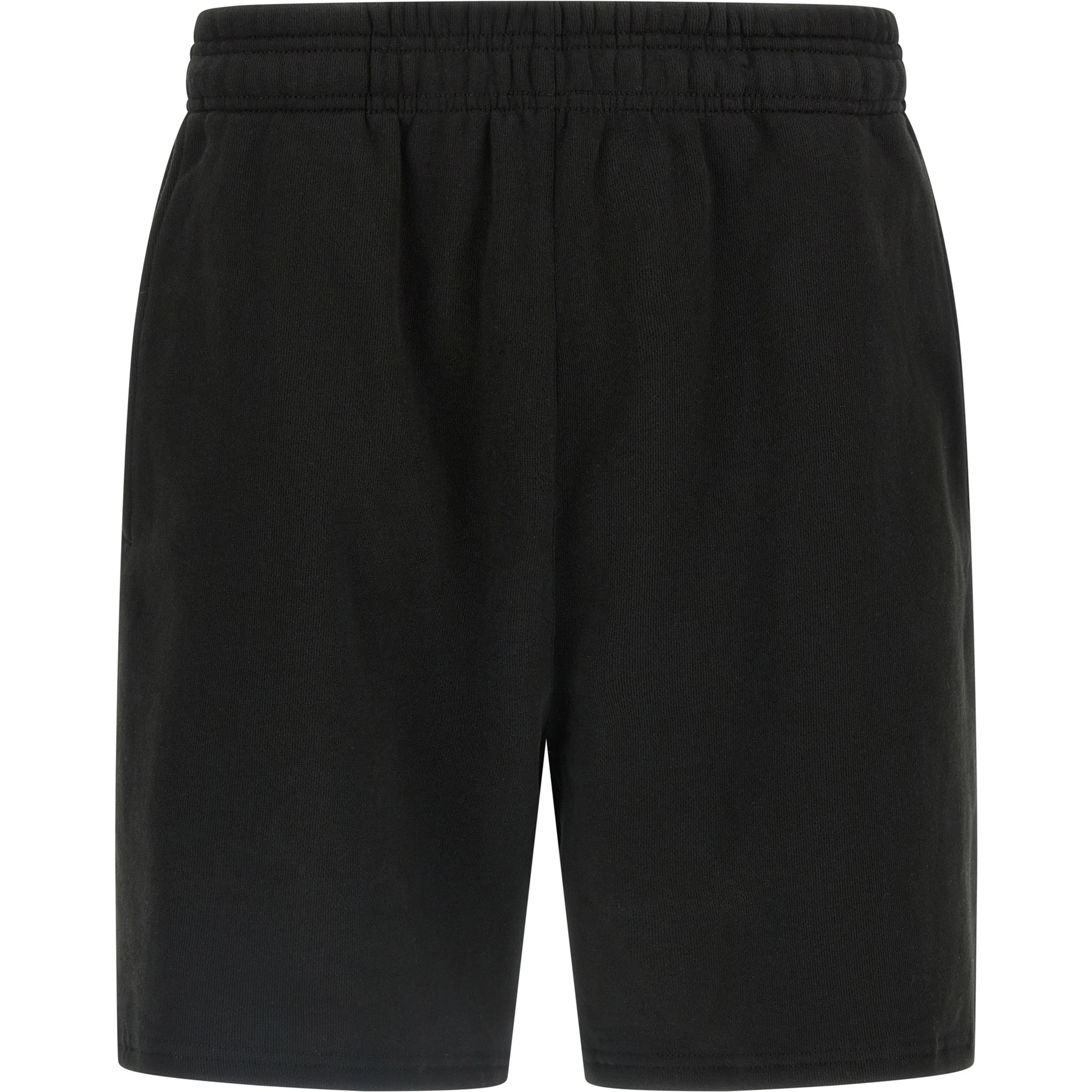 Black Cotton Bermuda Shorts