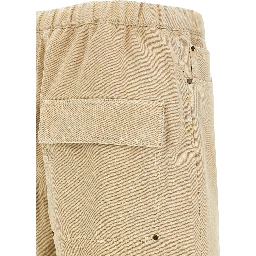 Beige Cotton Bermuda Shorts