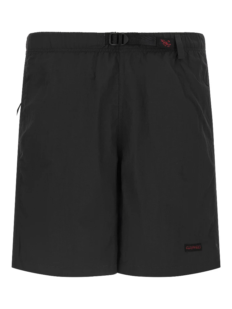 Black Nylon Bermuda Shorts
