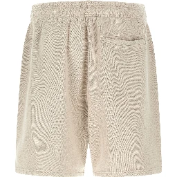 Beige Cotton Bermuda Shorts