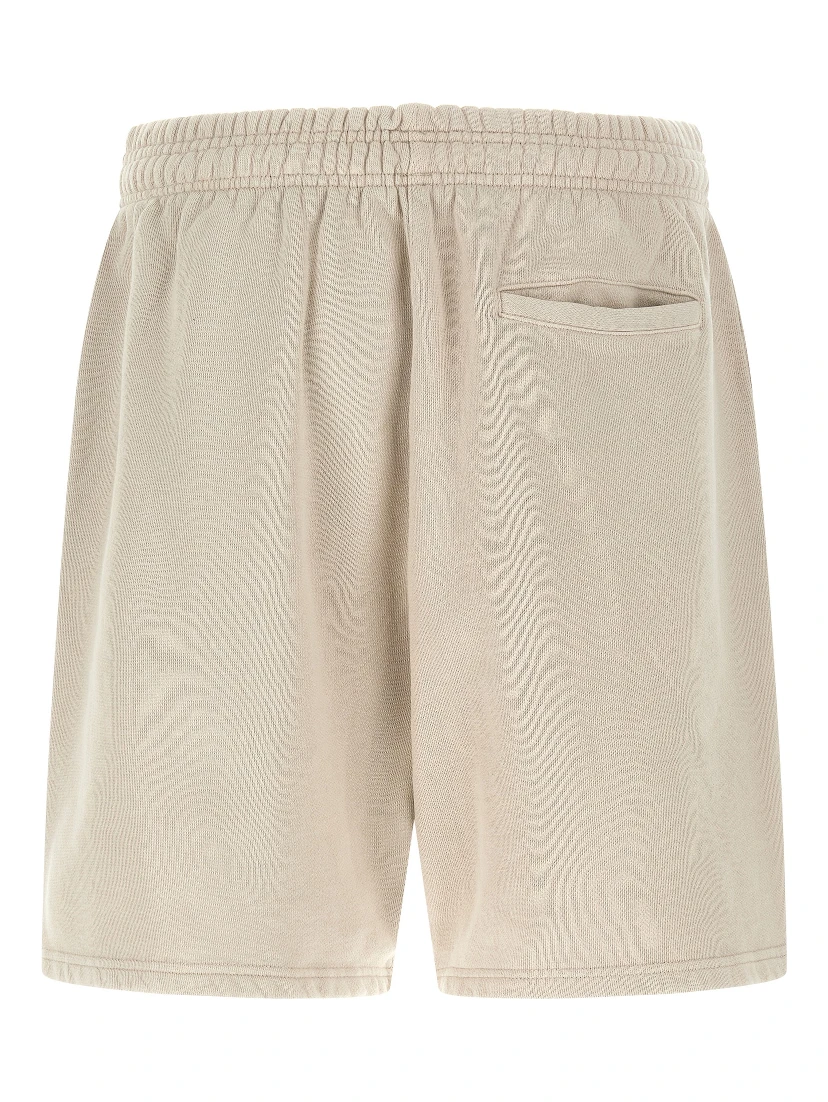 Beige Cotton Bermuda Shorts
