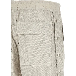 Beige Cotton Bermuda Shorts