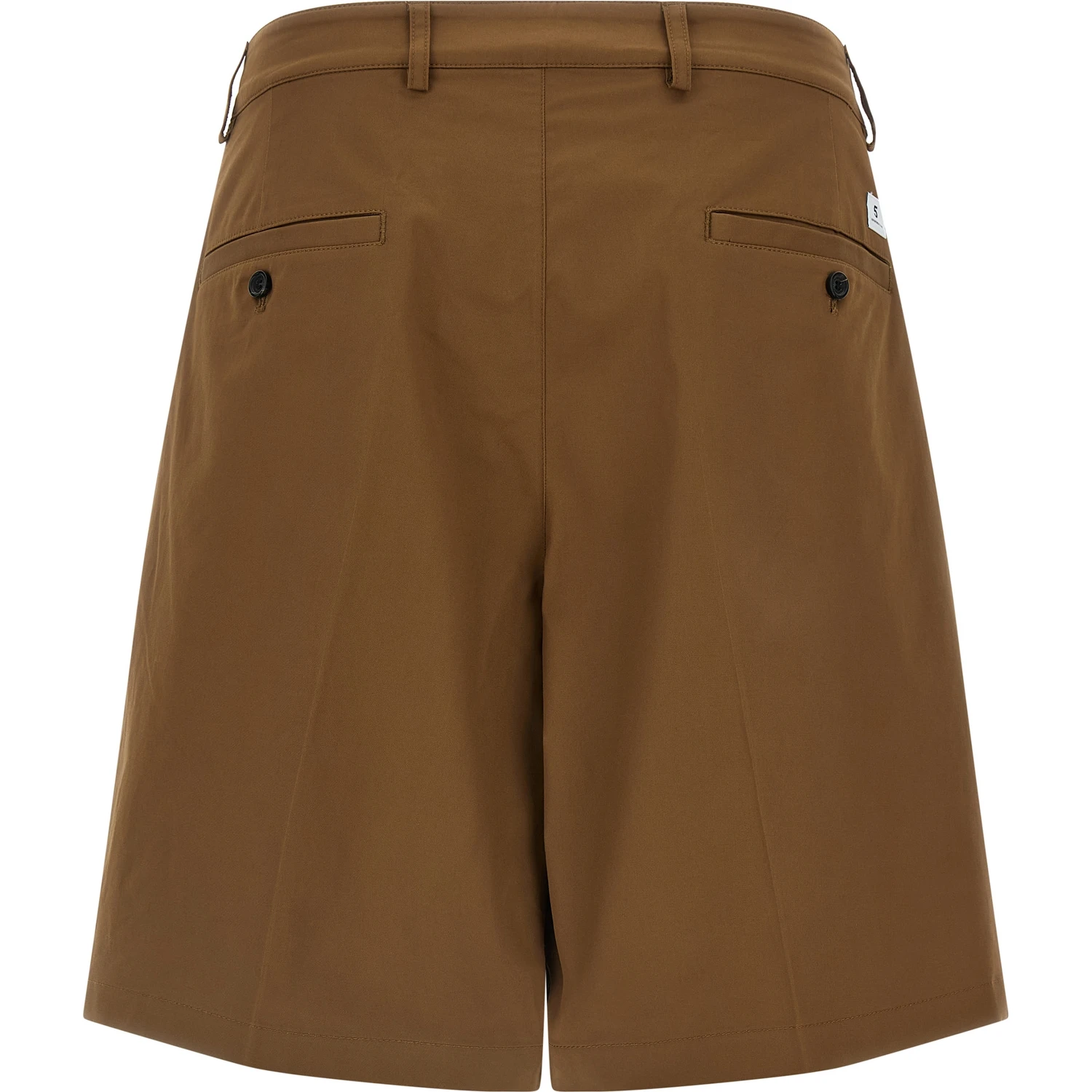 Brown Cotton Bermuda Shorts