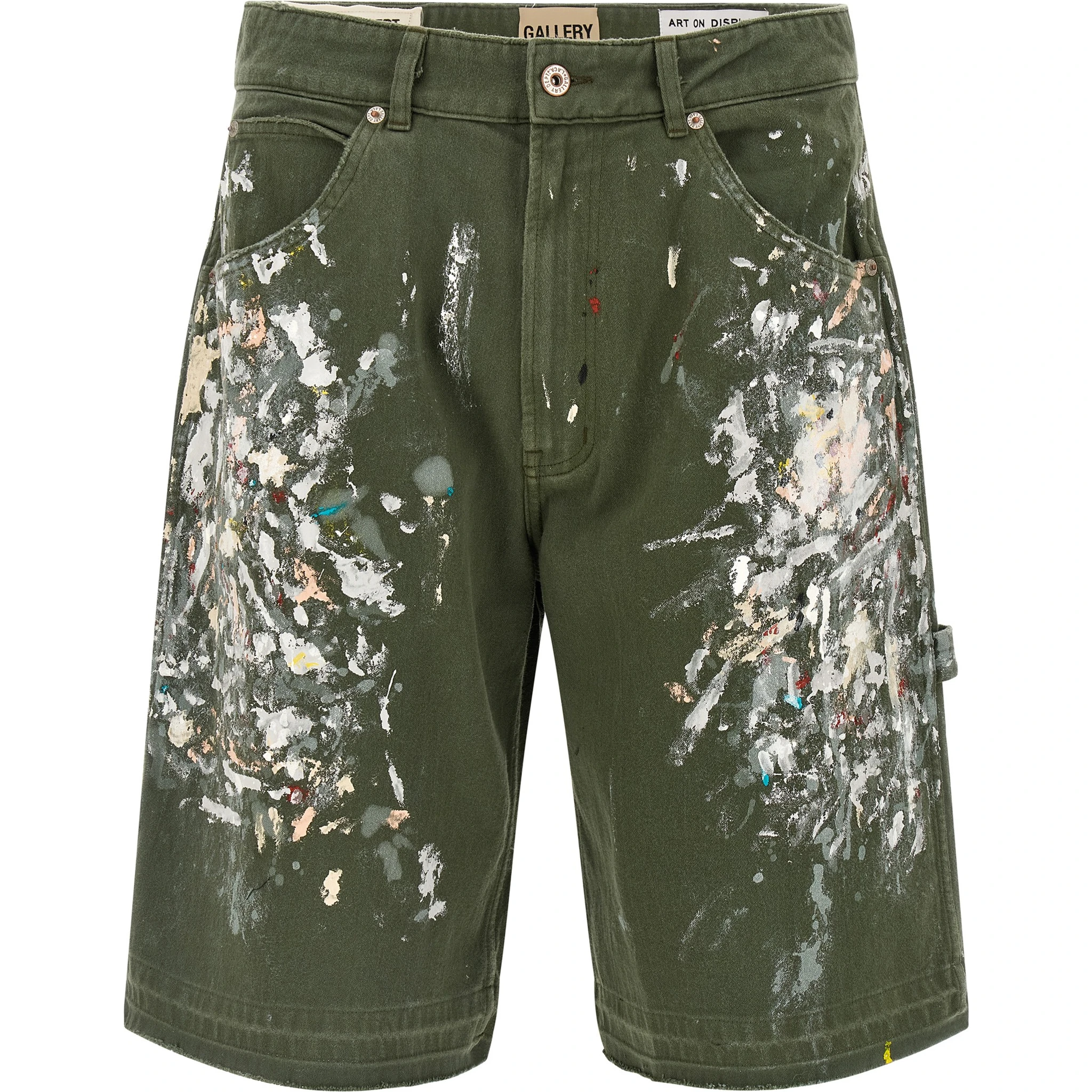 Bicolor Cotton Bermuda Shorts