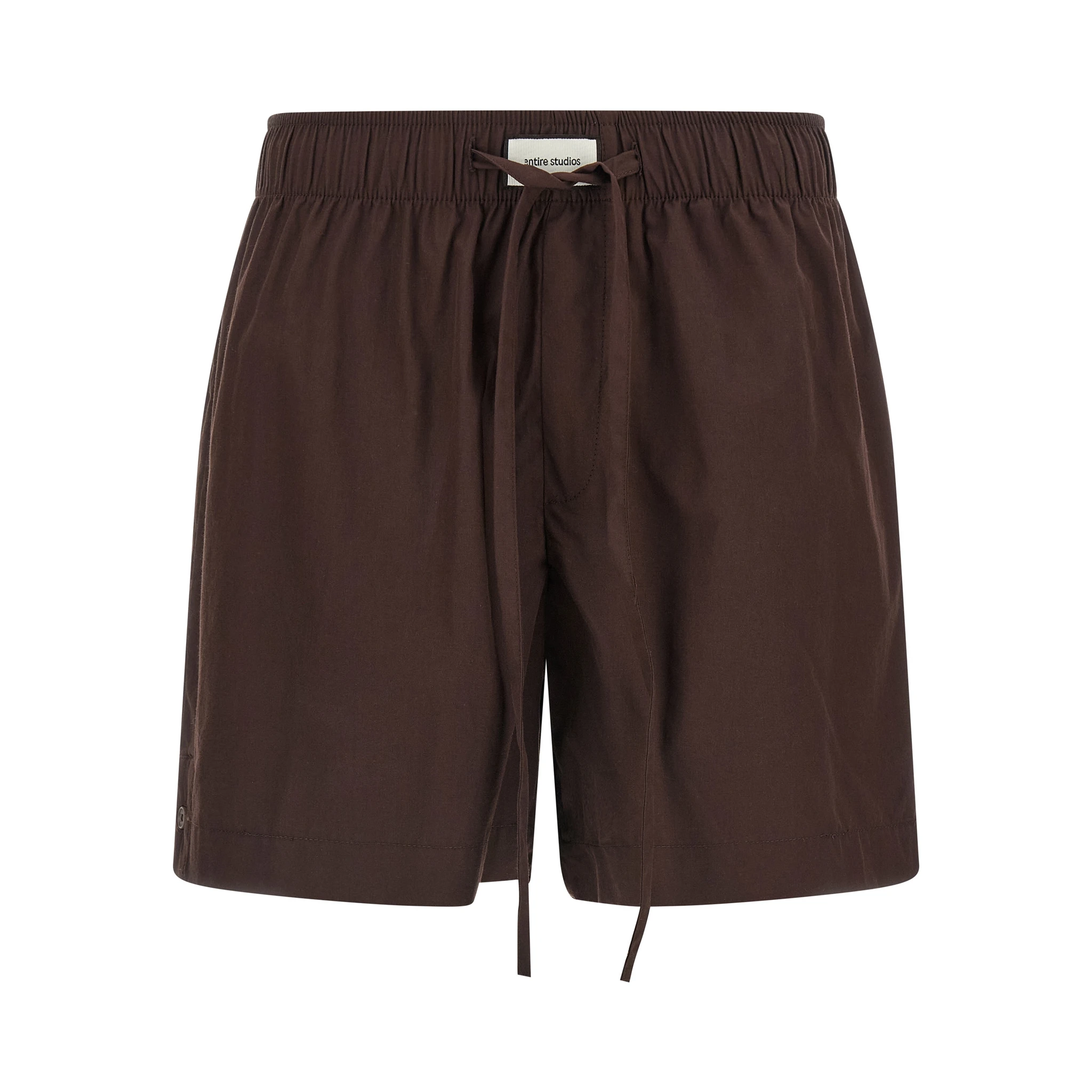 Brown Cotton Bermuda Shorts
