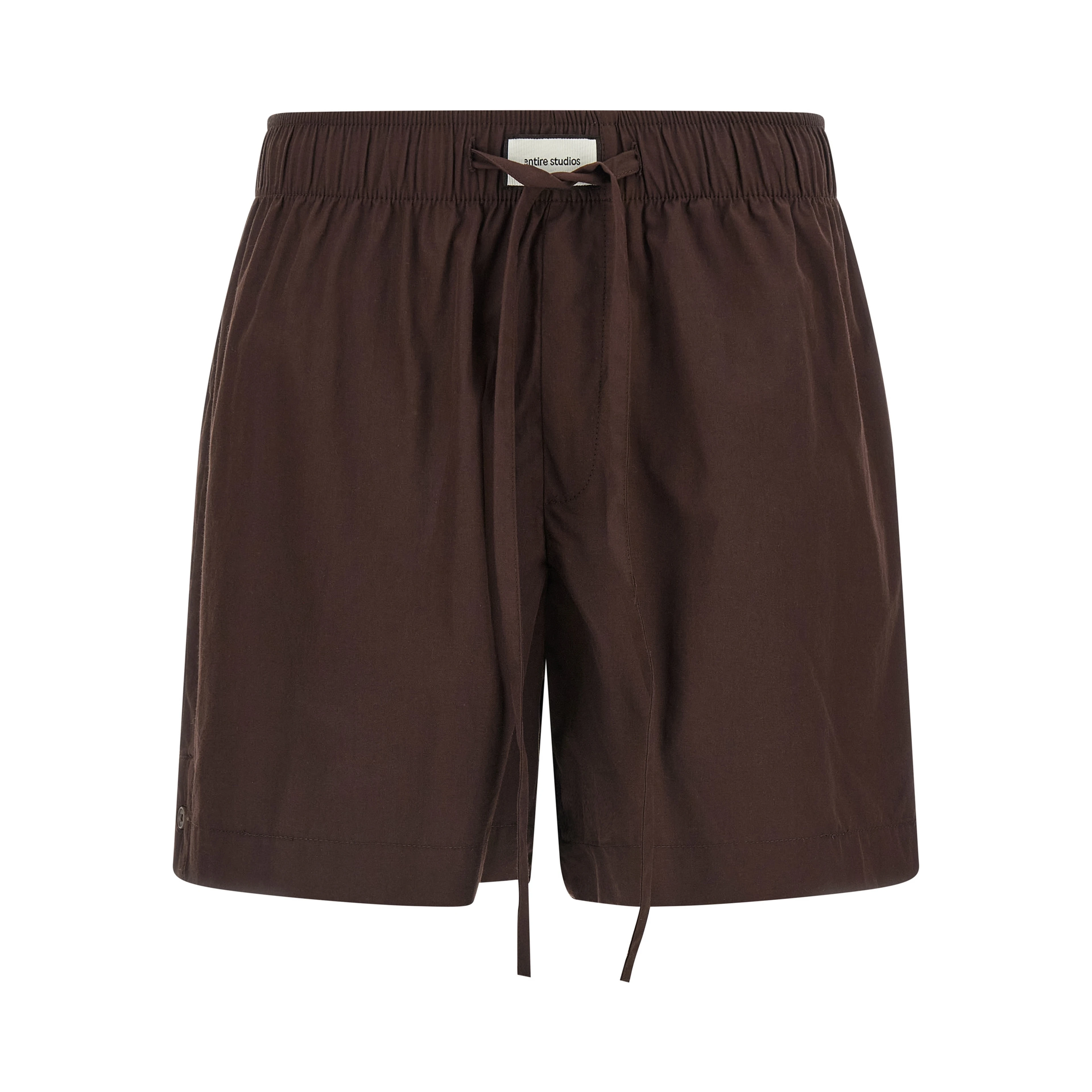 Brown Cotton Bermuda Shorts