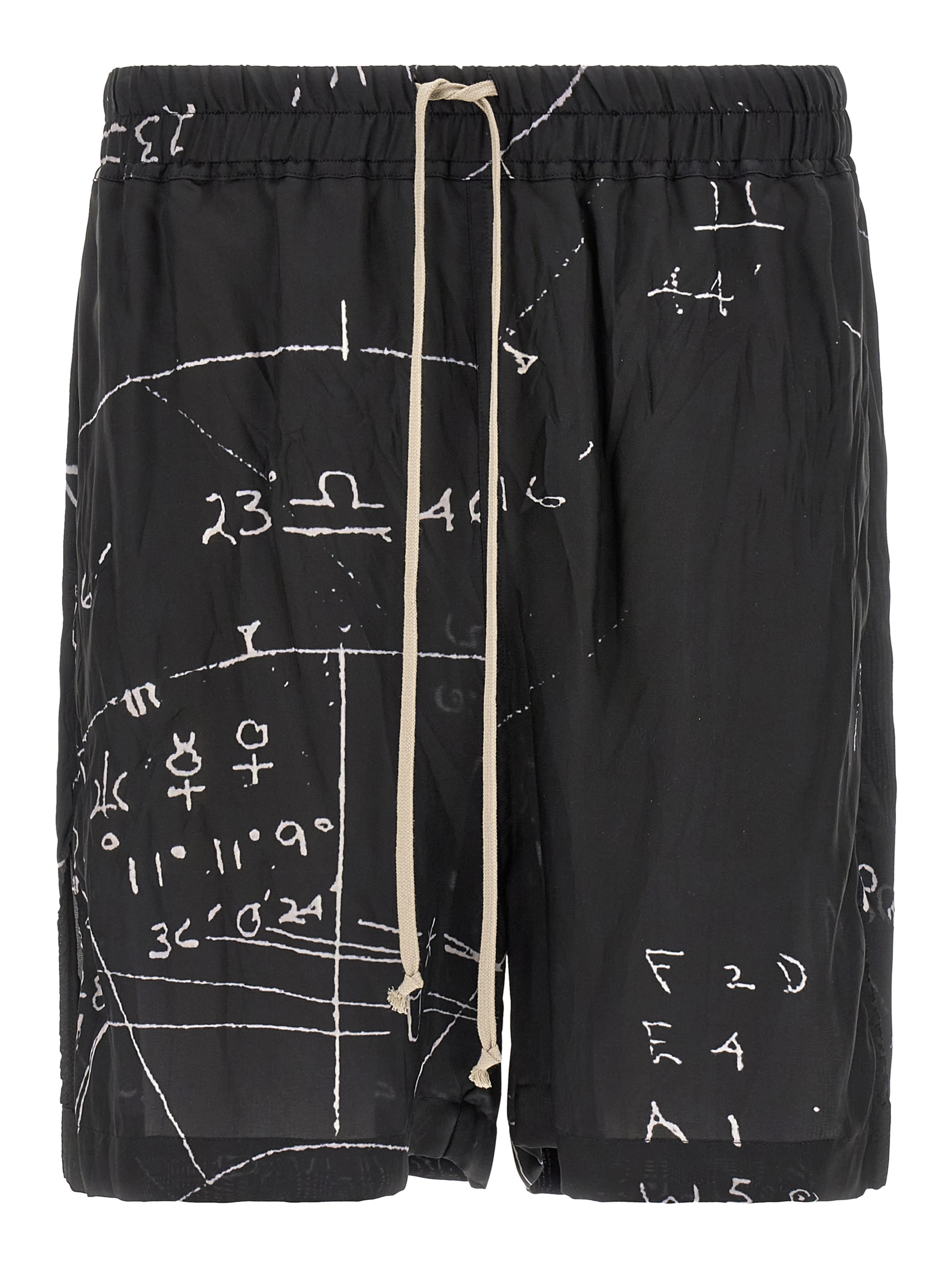 Bicolor Viscose Bermuda Shorts