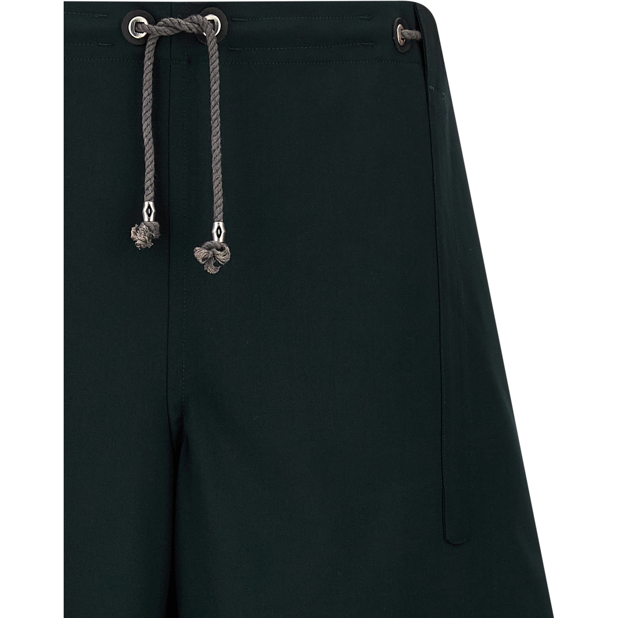 Bicolor Virgin Wool Bermuda Shorts