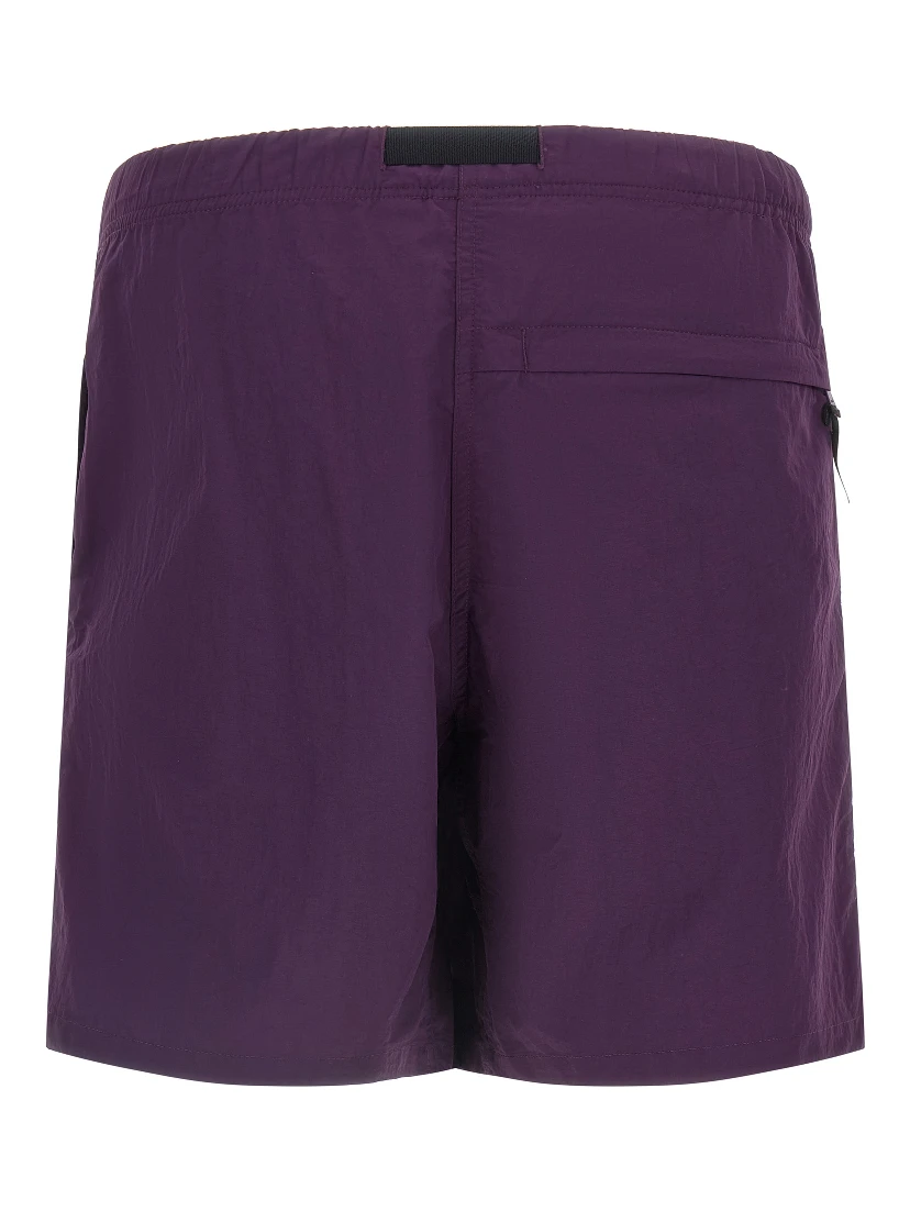 Purple Nylon Bermuda Shorts