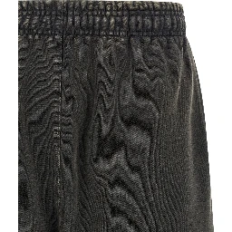 Gray Cotton Bermuda Shorts