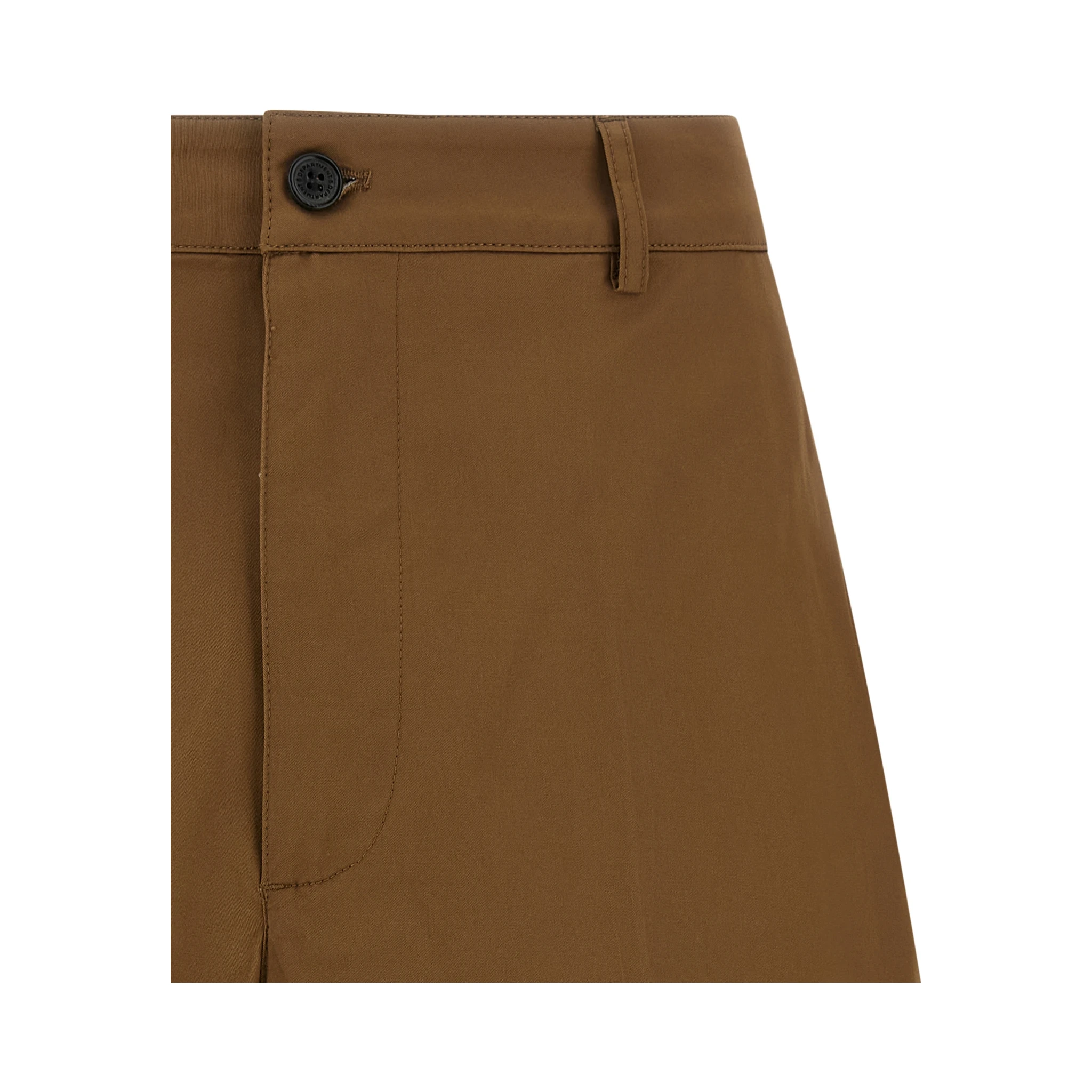 Brown Cotton Bermuda Shorts