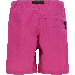 Fuchsia Nylon Bermuda Shorts