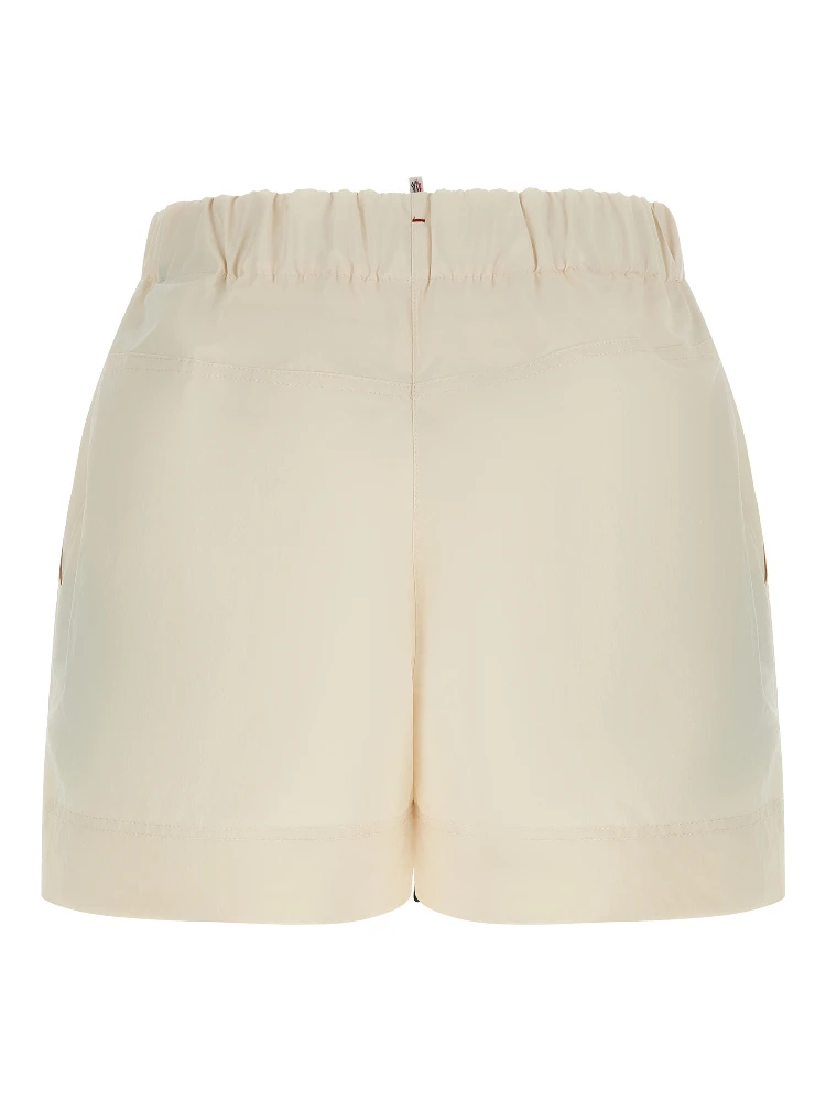 White Polyester Bermuda Shorts alternative