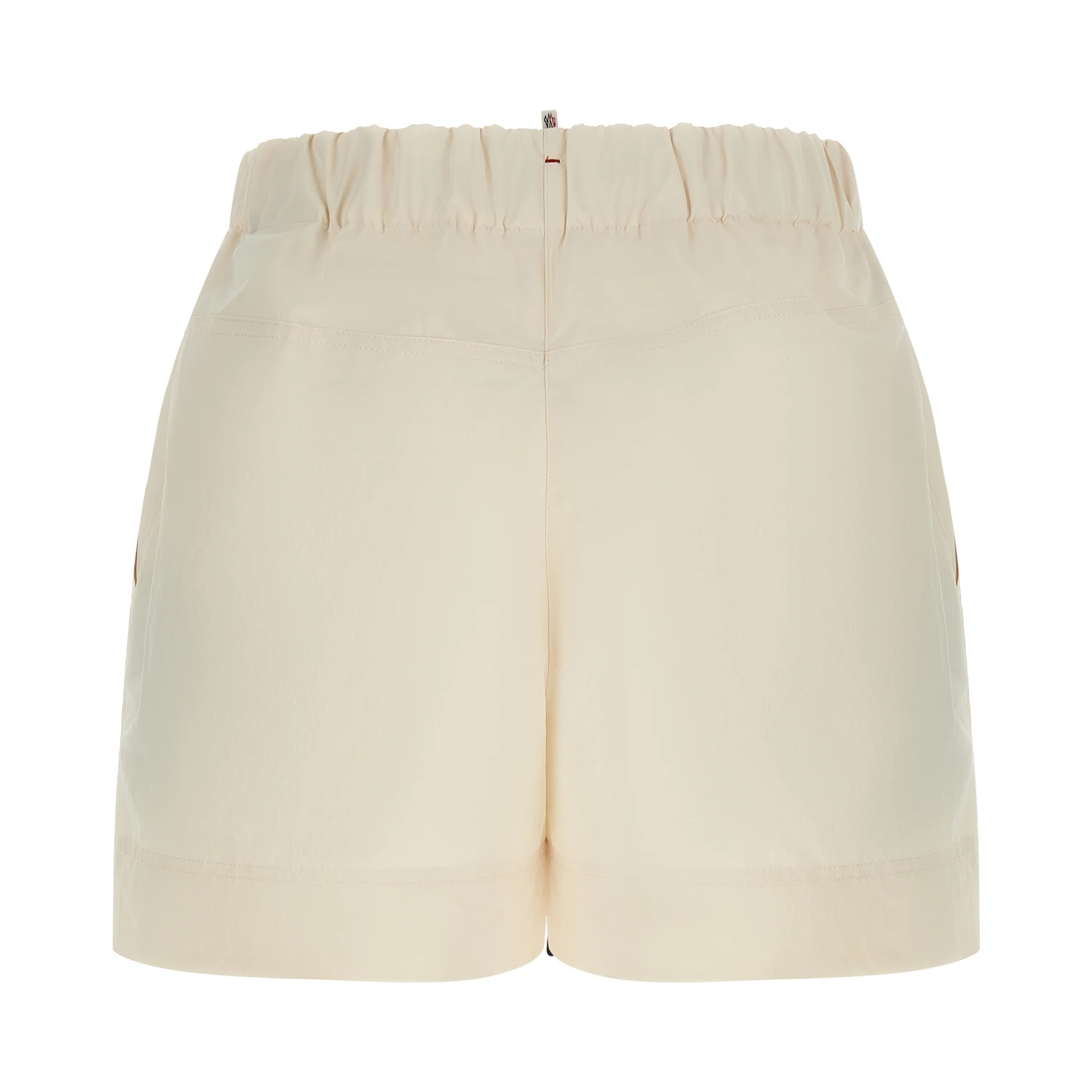 White Polyester Bermuda Shorts