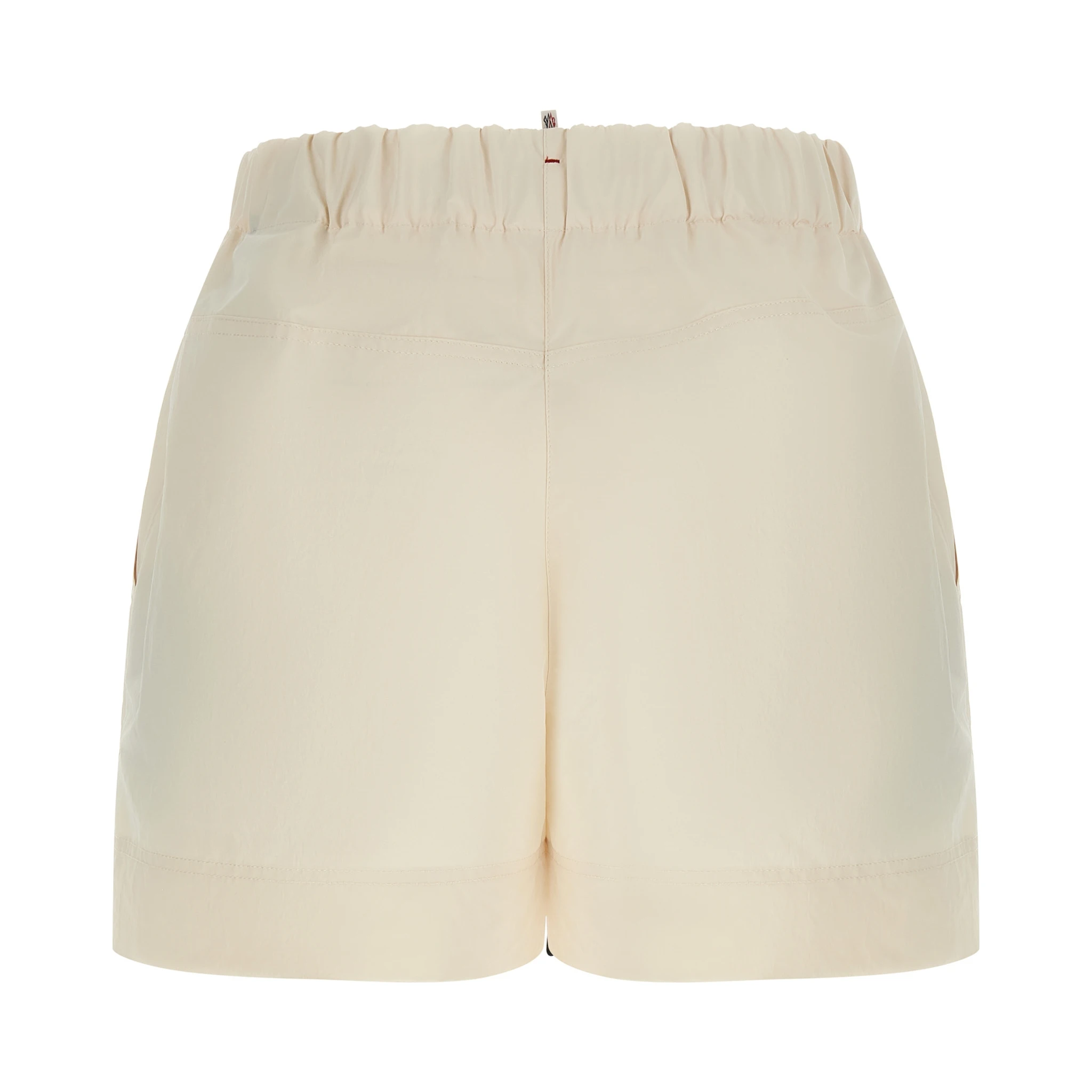 White Polyester Bermuda Shorts