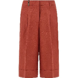 Multicolor Viscose Bermuda Shorts