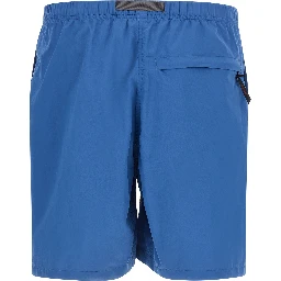 Blue Nylon Bermuda Shorts