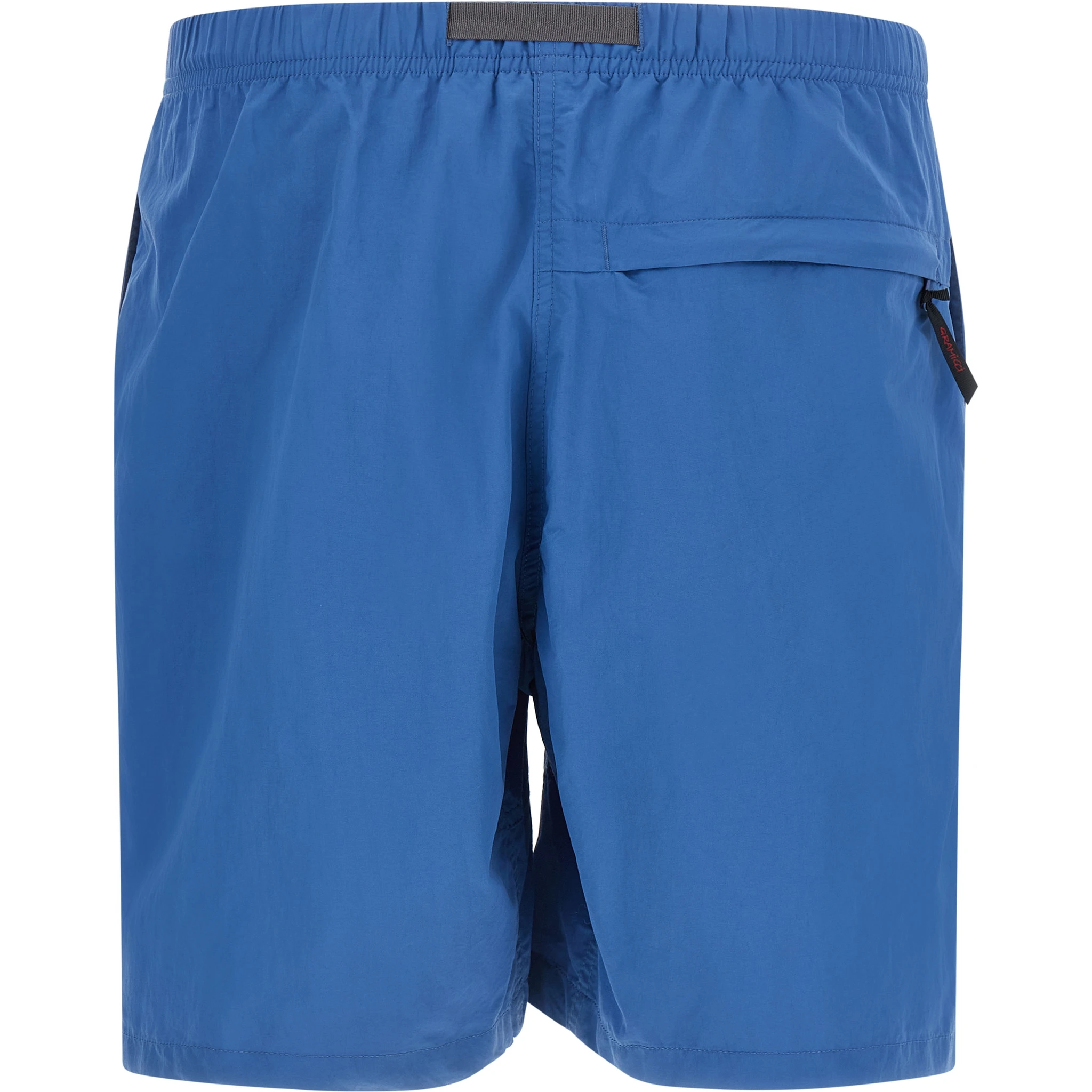 Blue Nylon Bermuda Shorts