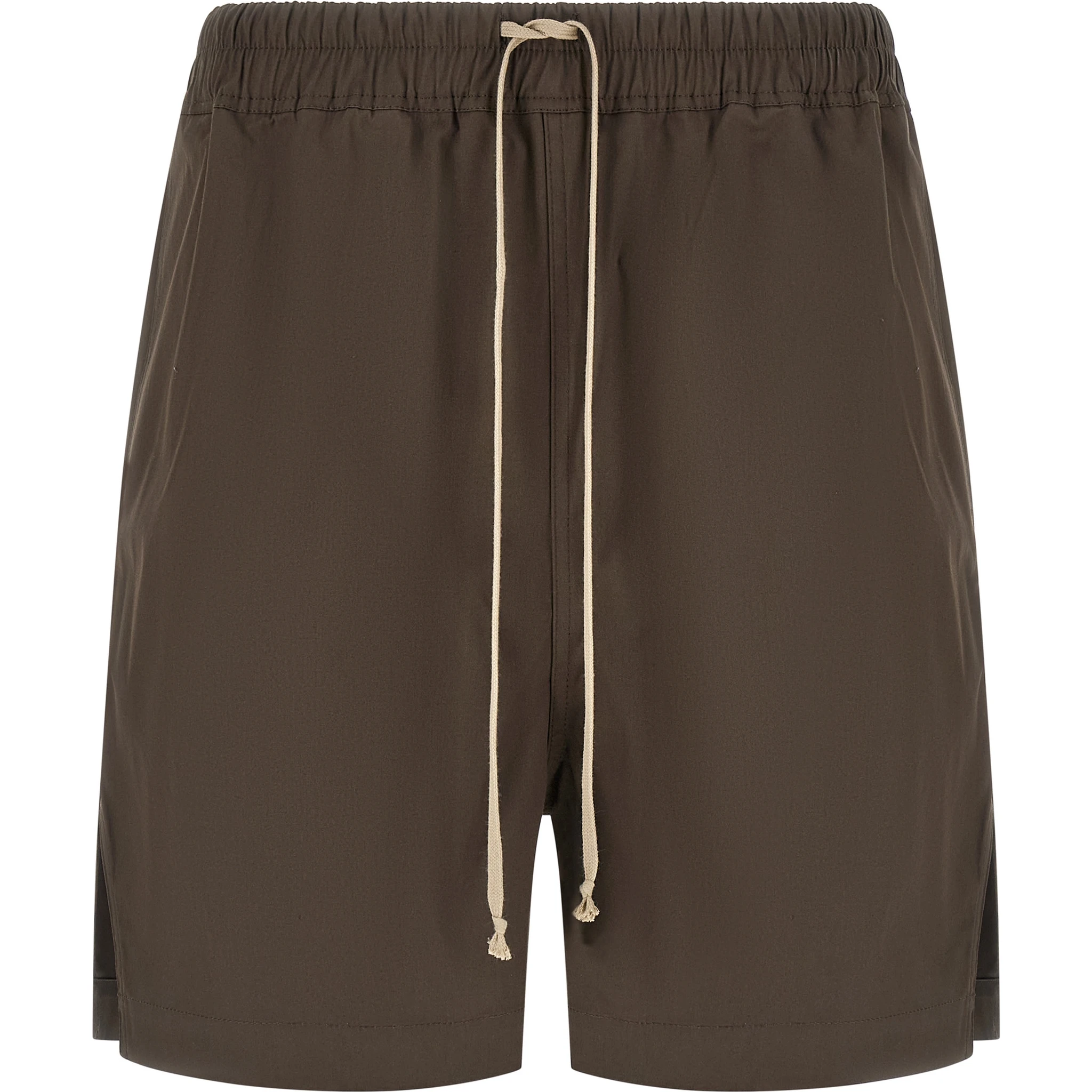 Brown Cotton Bermuda Shorts