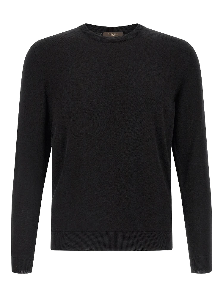 Black Cotton Cardigan