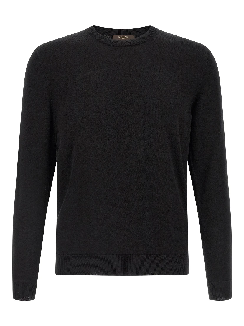 Black Cotton Cardigan