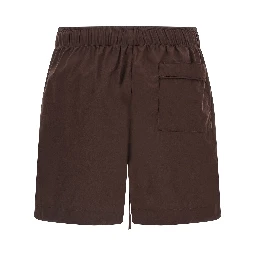 Brown Cotton Bermuda Shorts