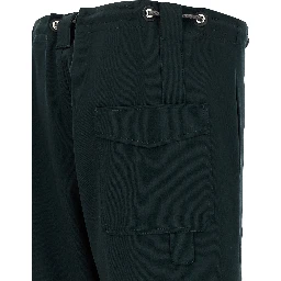 Bicolor Virgin Wool Bermuda Shorts