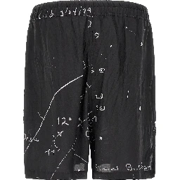 Bicolor Viscose Bermuda Shorts