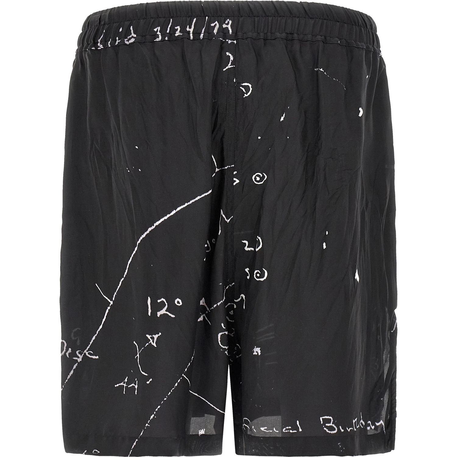 Bicolor Viscose Bermuda Shorts