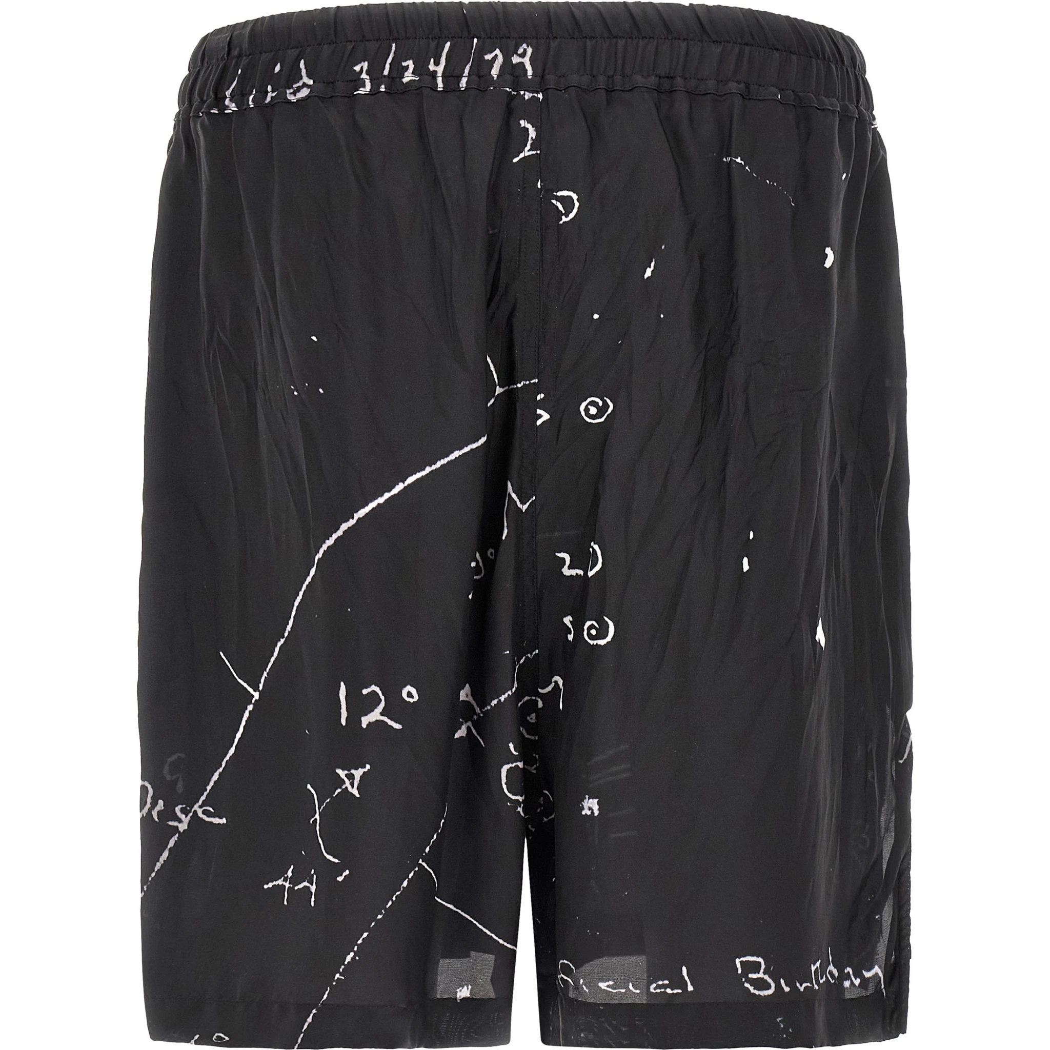 Bicolor Viscose Bermuda Shorts