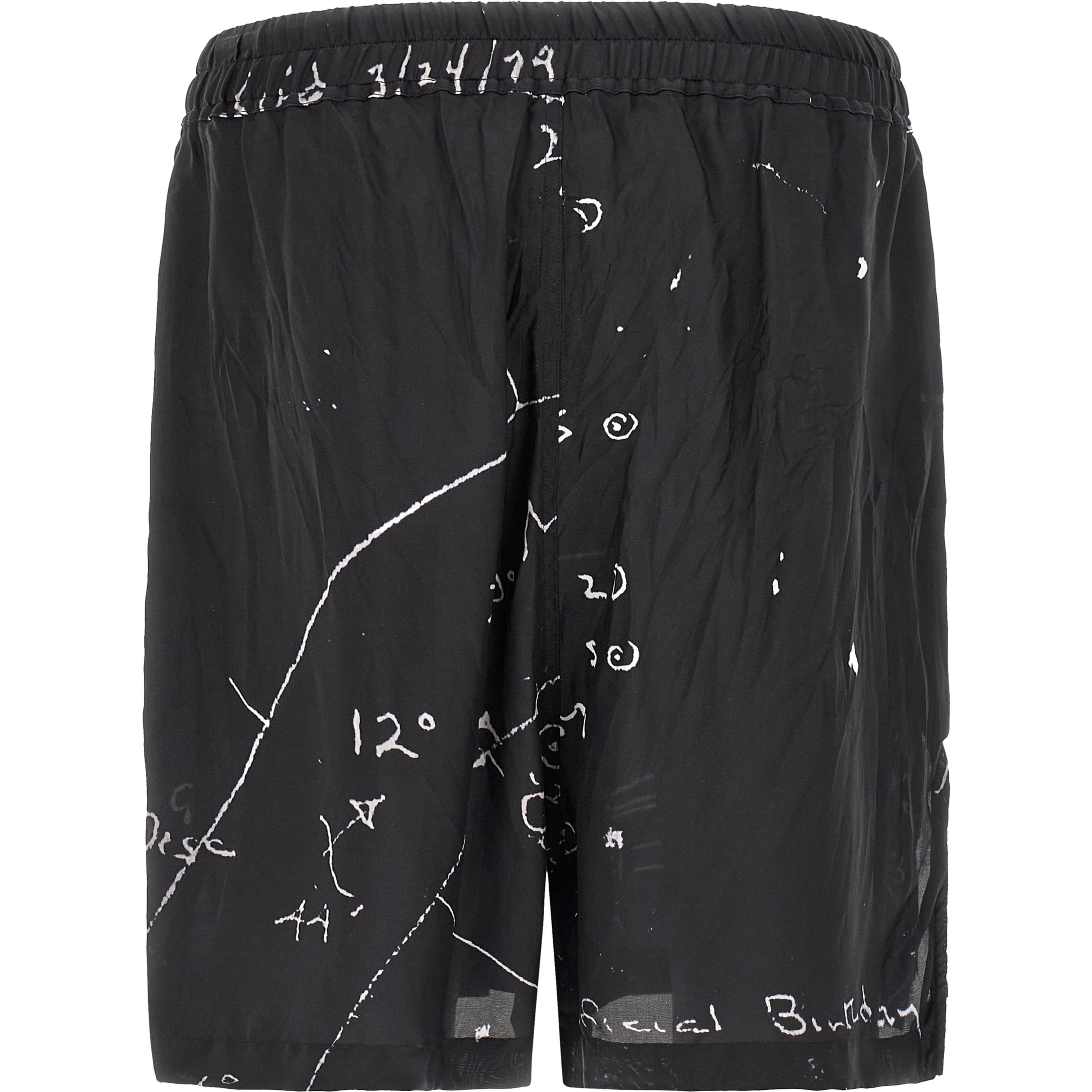 Bicolor Viscose Bermuda Shorts