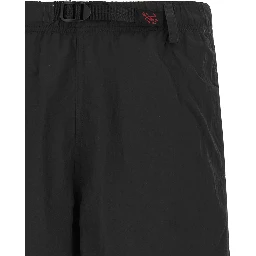 Black Nylon Bermuda Shorts