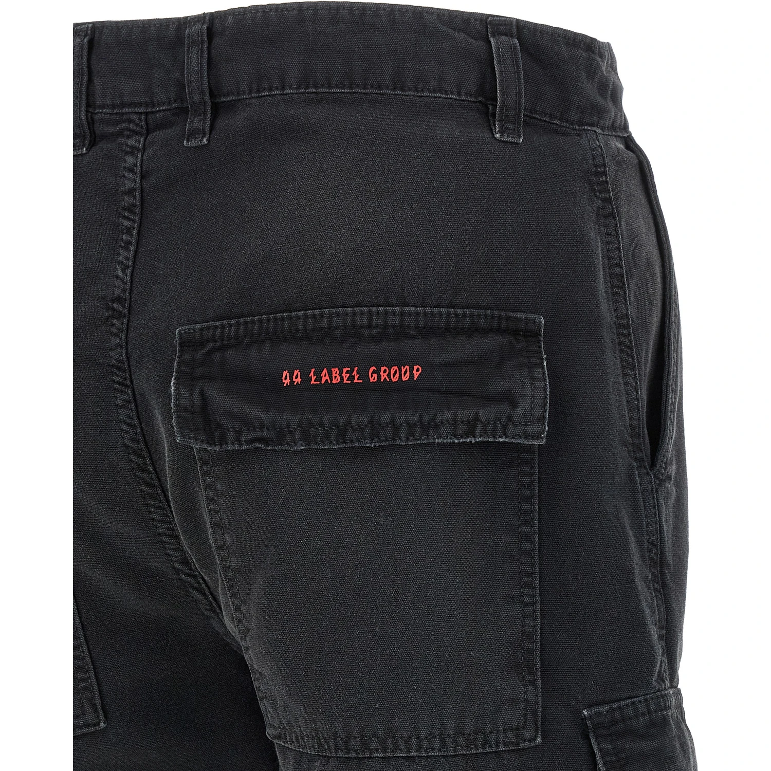 Black Cotton Bermuda Shorts