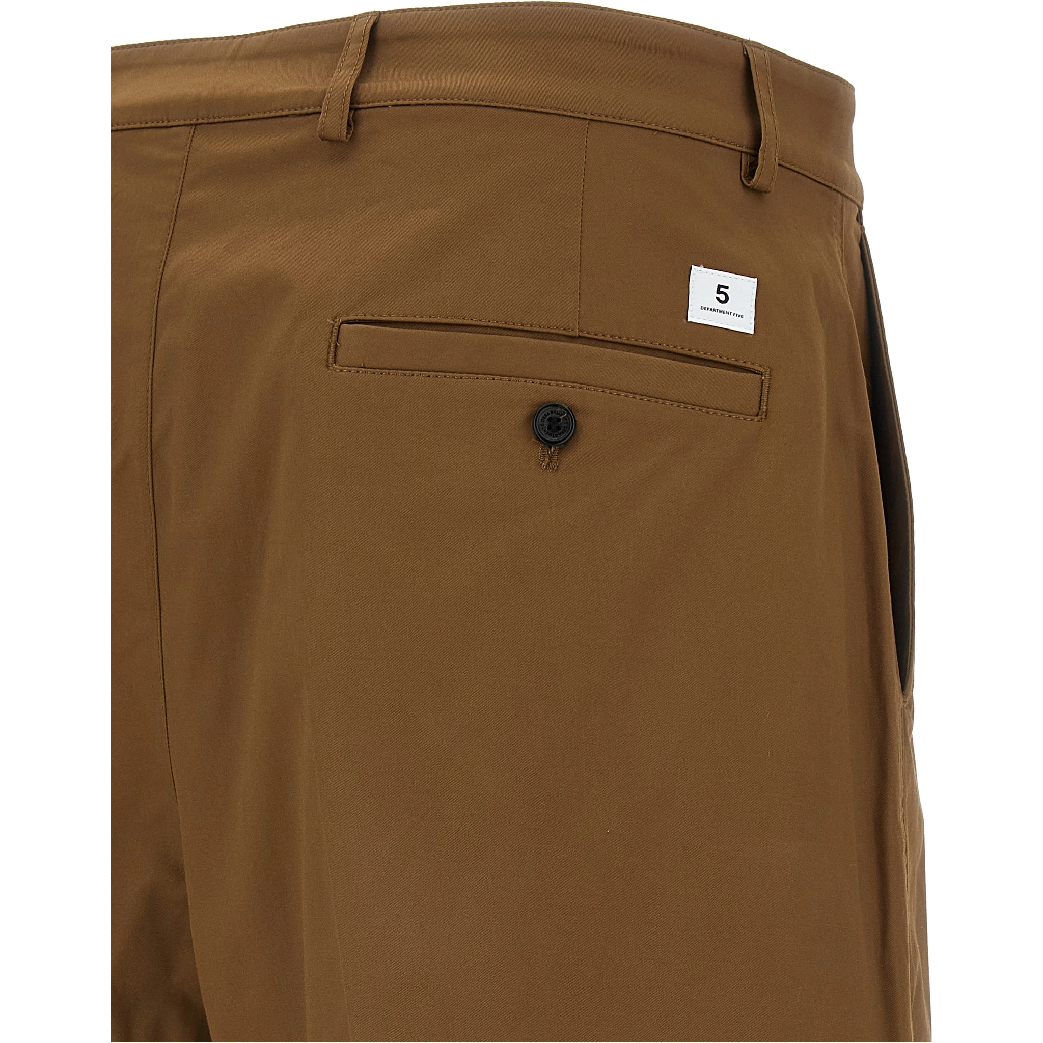 Brown Cotton Bermuda Shorts