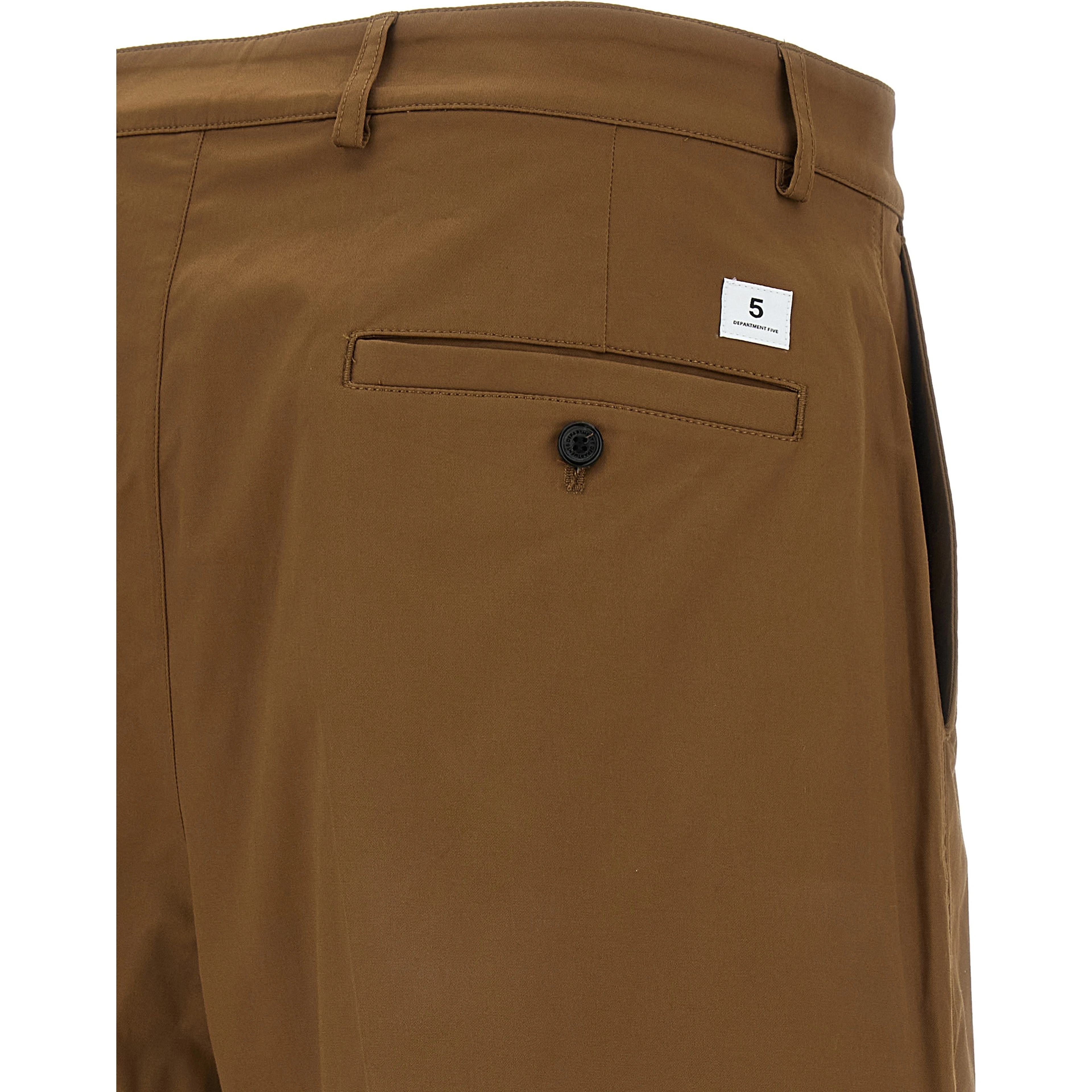 Brown Cotton Bermuda Shorts