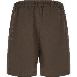 Brown Cotton Bermuda Shorts