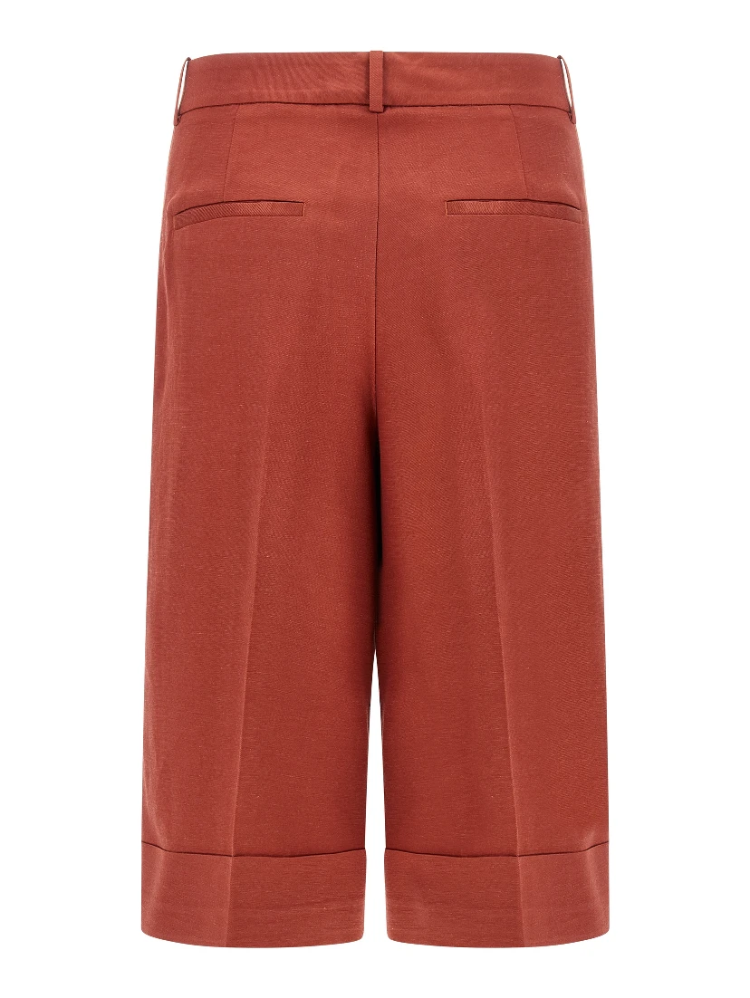 Multicolor Viscose Bermuda Shorts