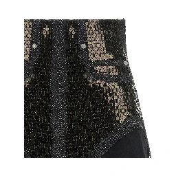 Black Cotton Bermuda Shorts