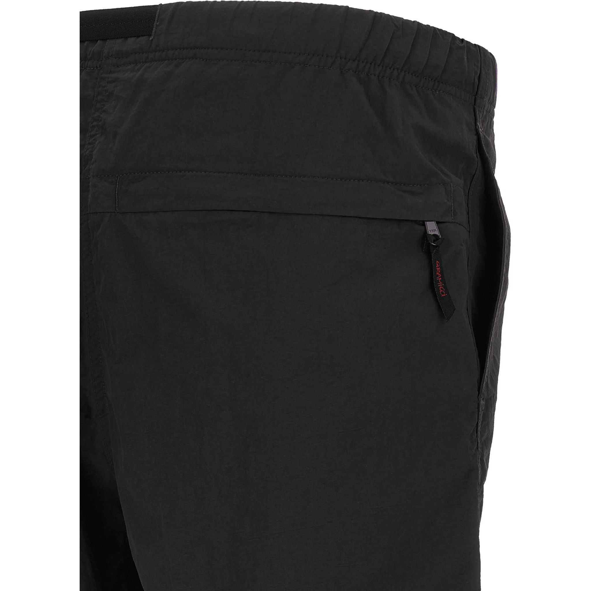 Black Nylon Bermuda Shorts