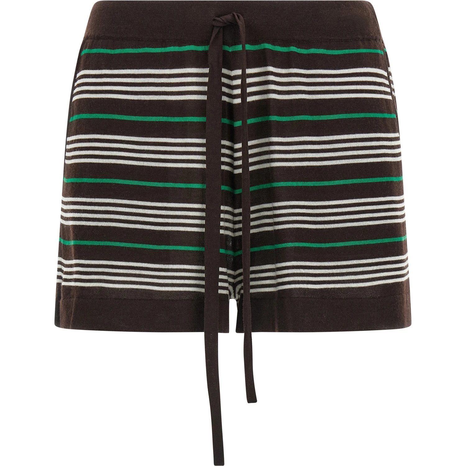 Brown Wool Bermuda Shorts
