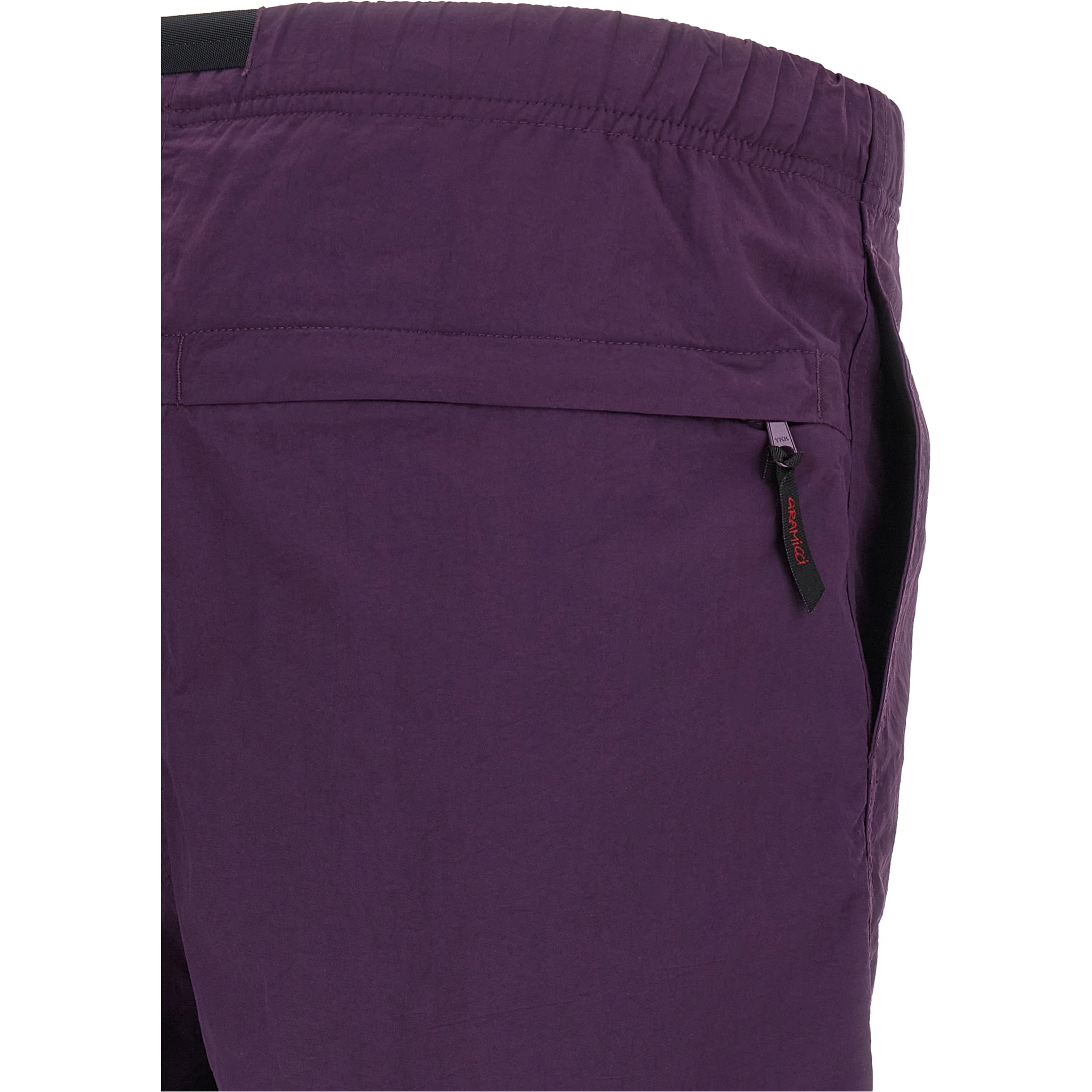 Purple Nylon Bermuda Shorts