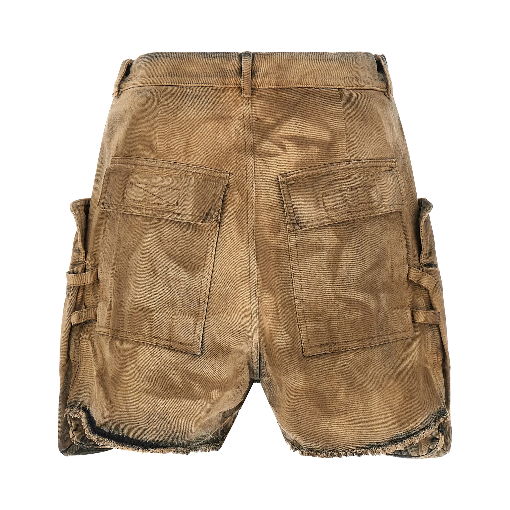 Beige Cotton Bermuda Shorts
