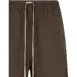 Brown Cotton Bermuda Shorts