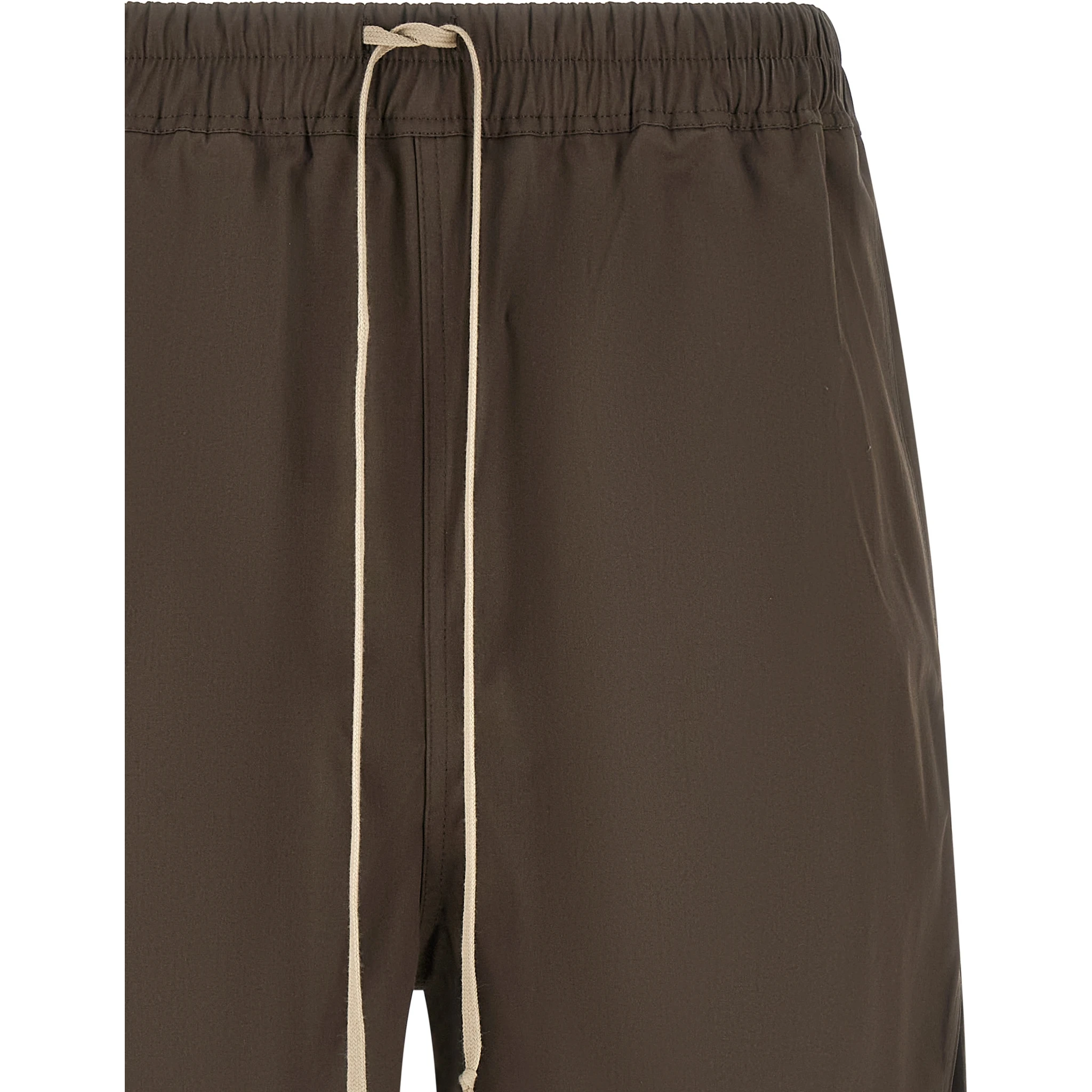 Brown Cotton Bermuda Shorts