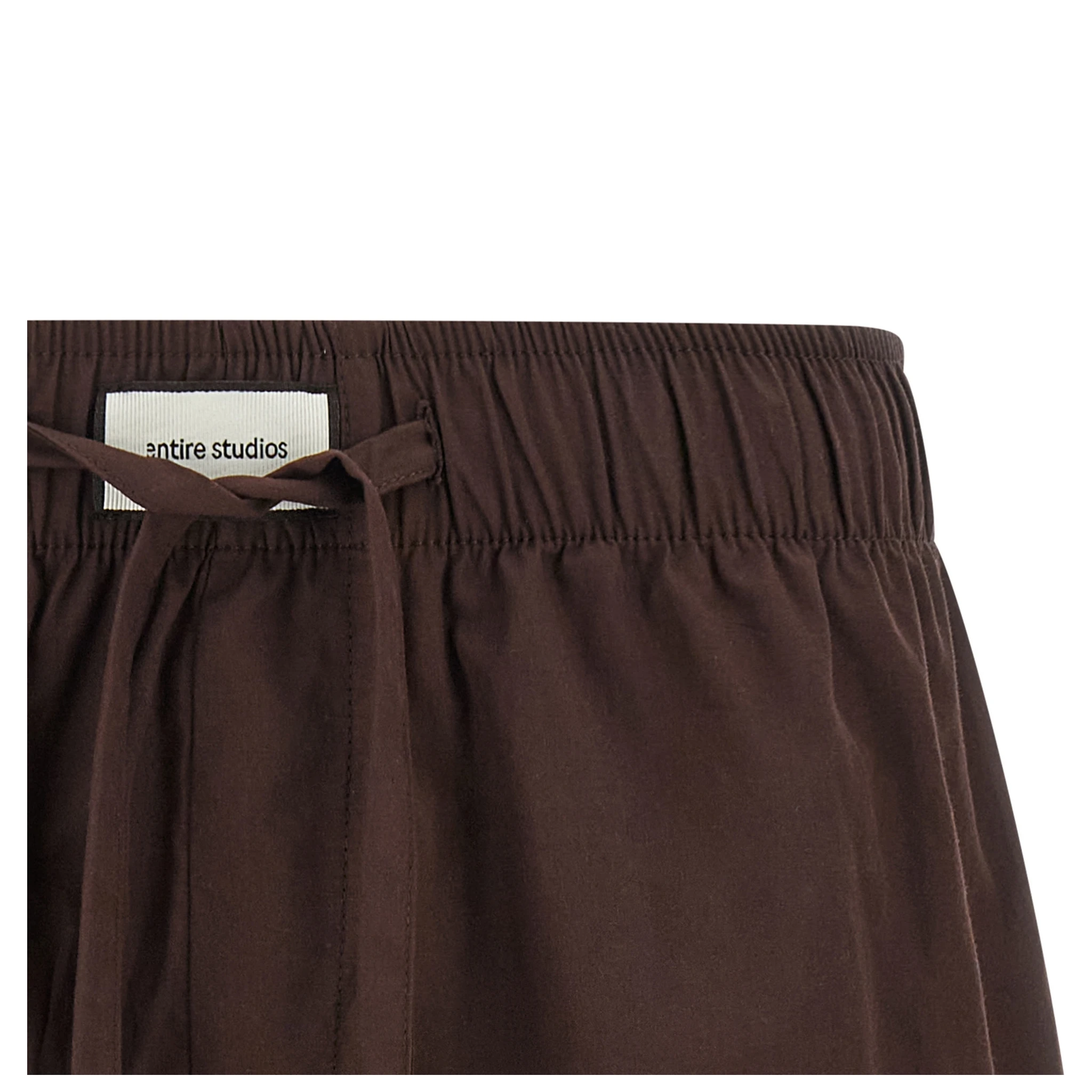 Brown Cotton Bermuda Shorts