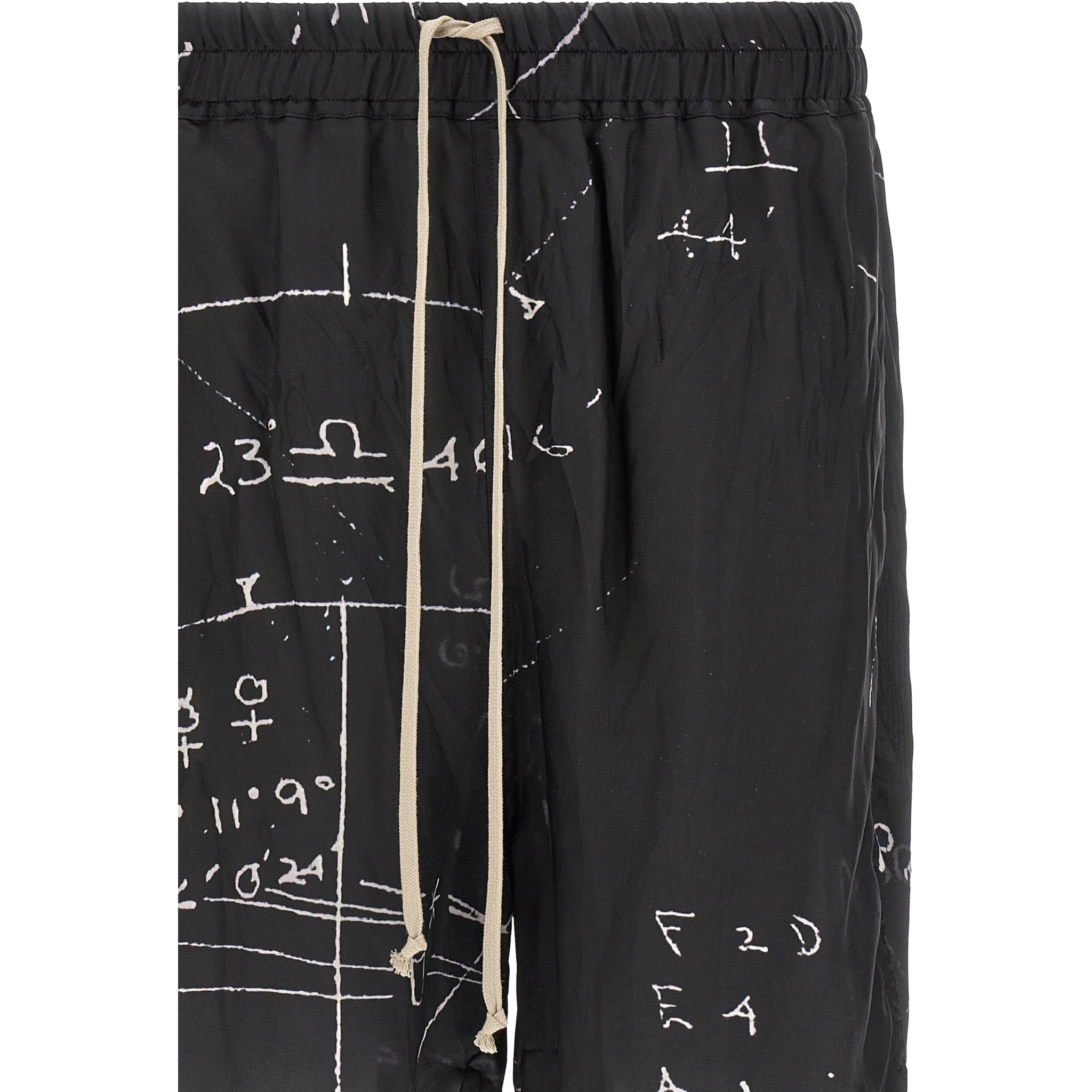 Bicolor Viscose Bermuda Shorts