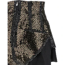Black Cotton Bermuda Shorts