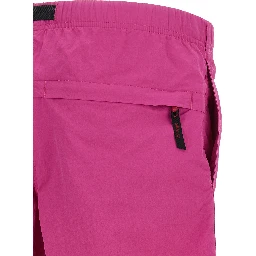 Fuchsia Nylon Bermuda Shorts