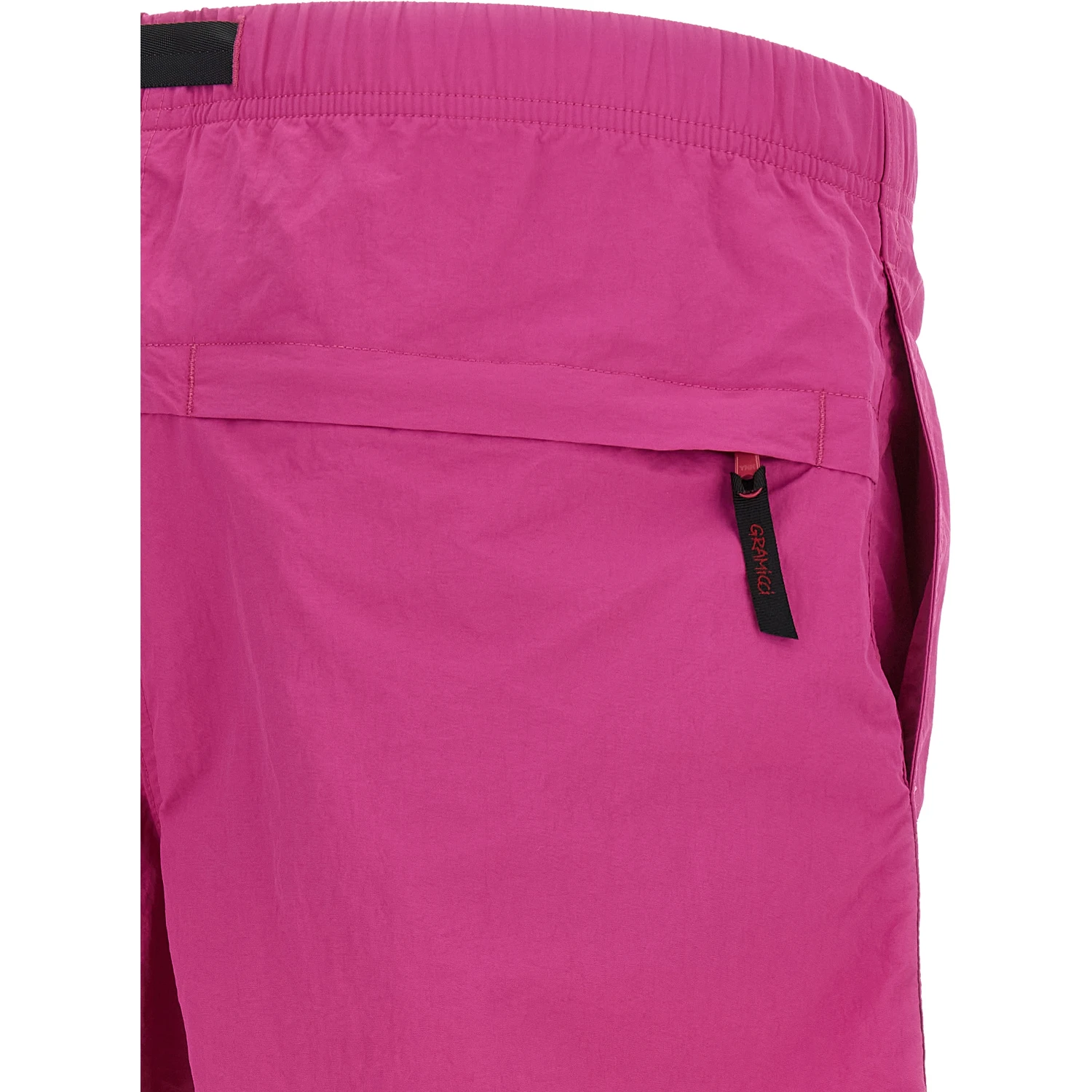 Fuchsia Nylon Bermuda Shorts